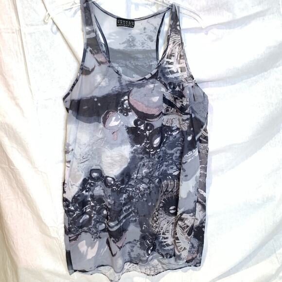 Jordan Taylor Collection Womens Sheer Gray Cover Swim size OS - Picture 5 of 6